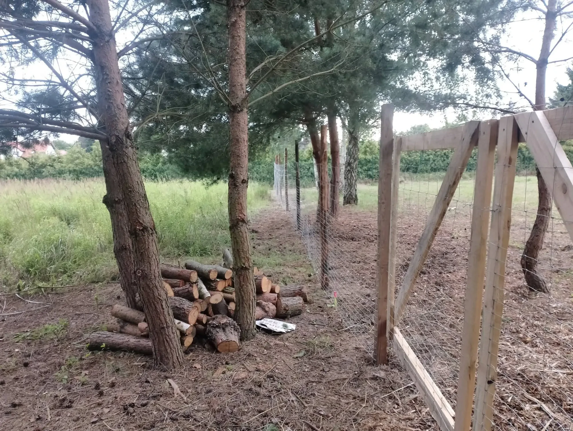 Ogrodzenie budowy Borówiec - realizacja 3