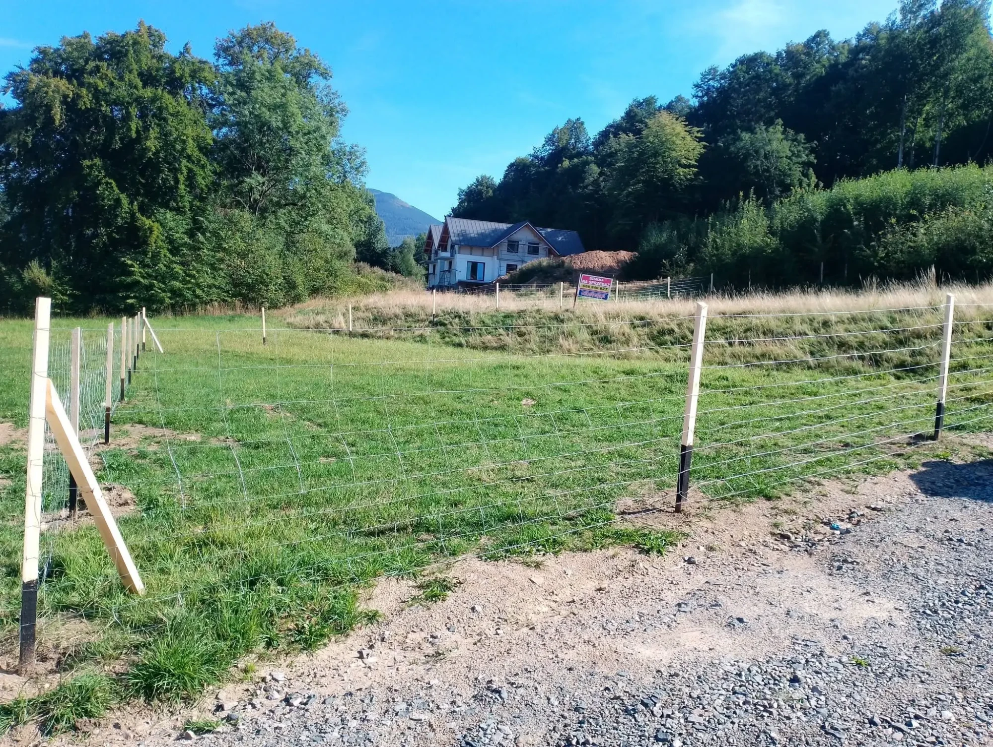 Ogrodzenie budowy Miłków - realizacja 4