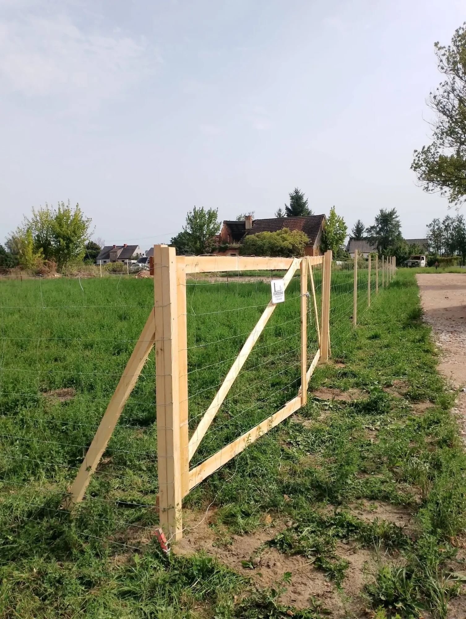Ogrodzenie budowy Tworzanice - realizacja 3