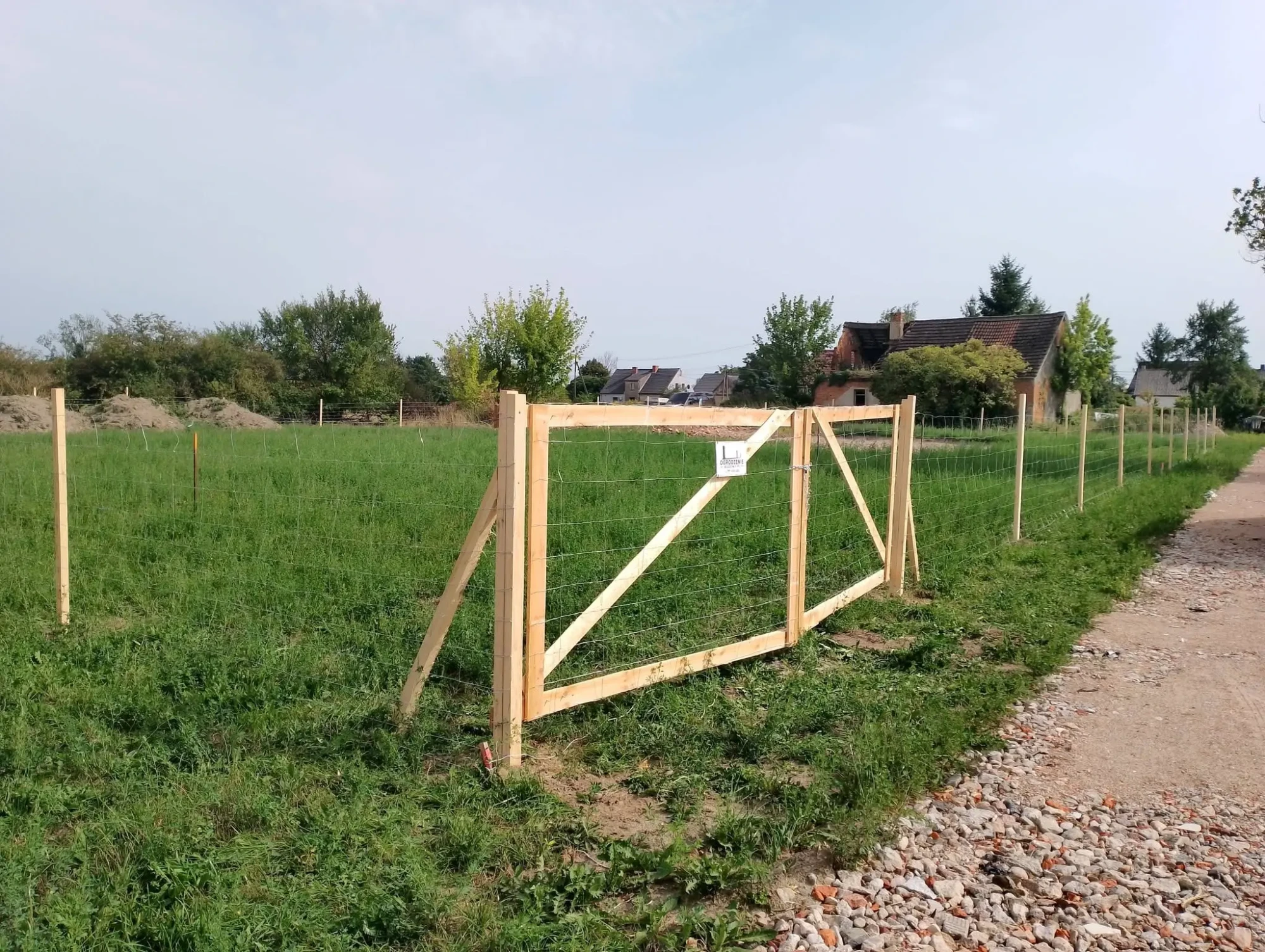 Ogrodzenie budowy Tworzanice - realizacja 4